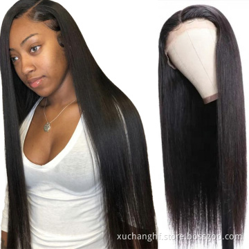 Transparent 4x4 Lace Closure Wig Pre Plucked 30 Inch Full Lace Human Hair Wigs Bleached Knot 360 Straight Hd Lace Frontal Wig